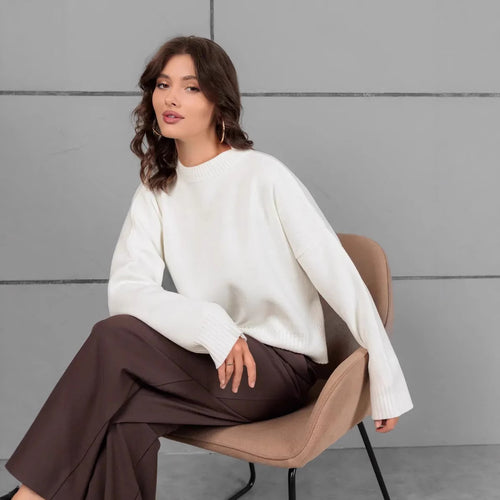 Women casual knit sweater with loose fit Amarae