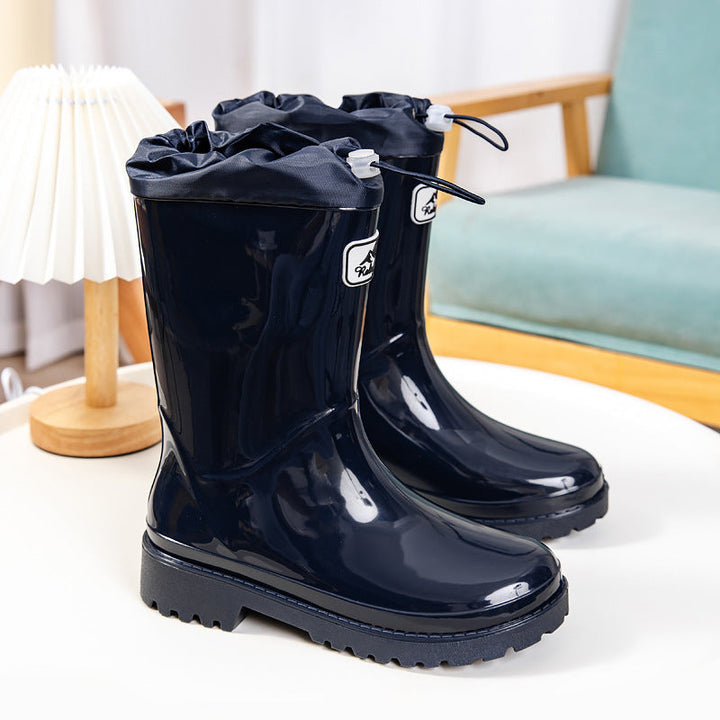 Women's High-Quality and Stylish Rubber Boots with Adjustable Lacing System Lune London