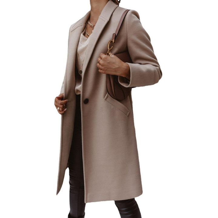 Ladies elegant oversized jacket with simple designs and practical pockets Amarae