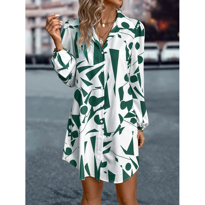 Lune London Abstract Print Shirt Dress for Women
