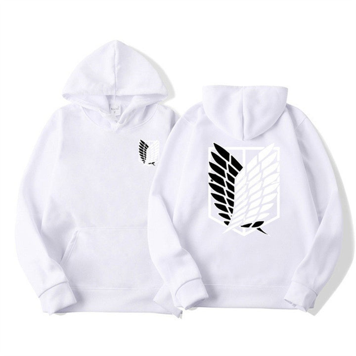 Women's hooded sweatshirt with modern anime design and practical kangaroo pocket Chic & Stil