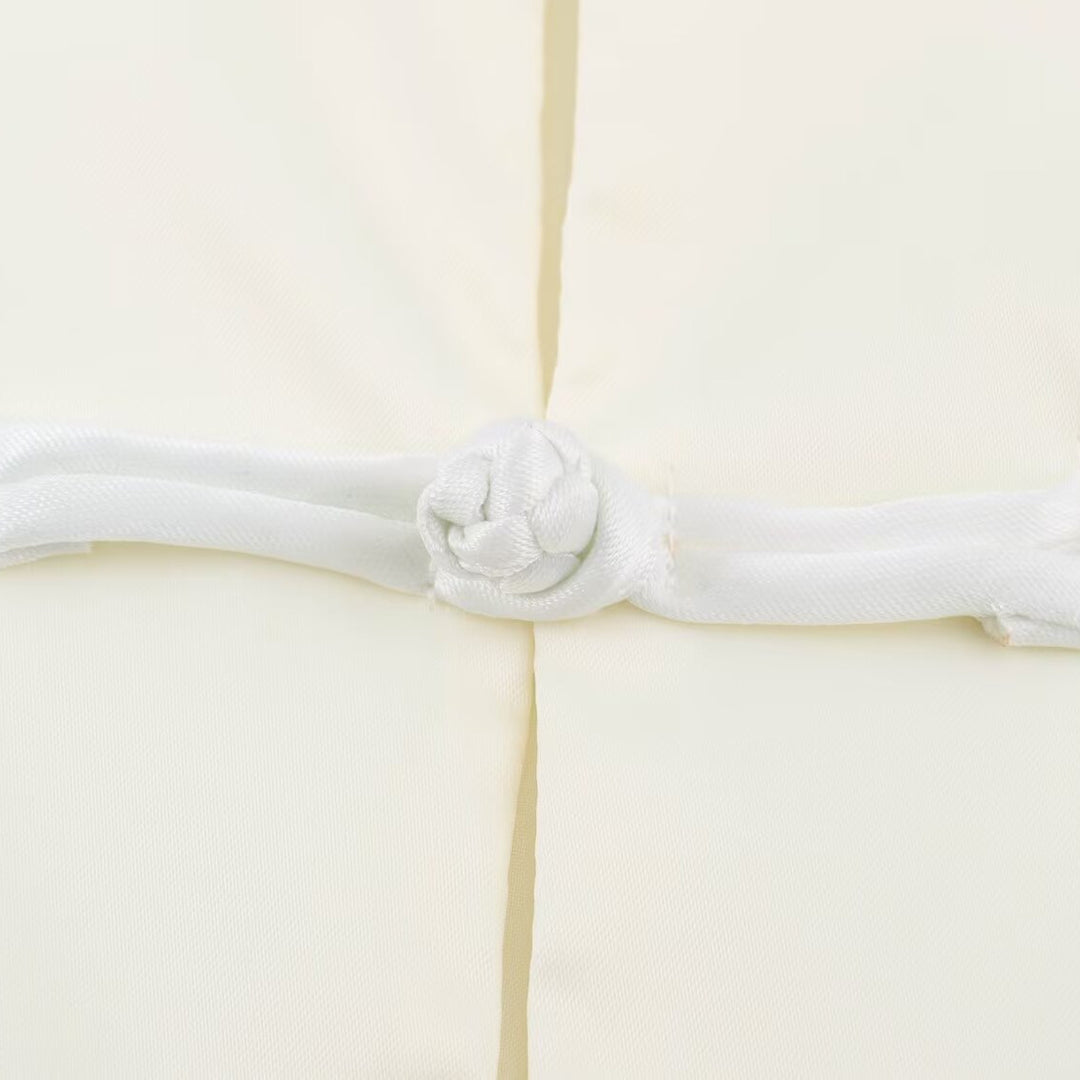 Women’s satin blouse with Chinese knot closures and 3/4 balloon sleeves Amarae