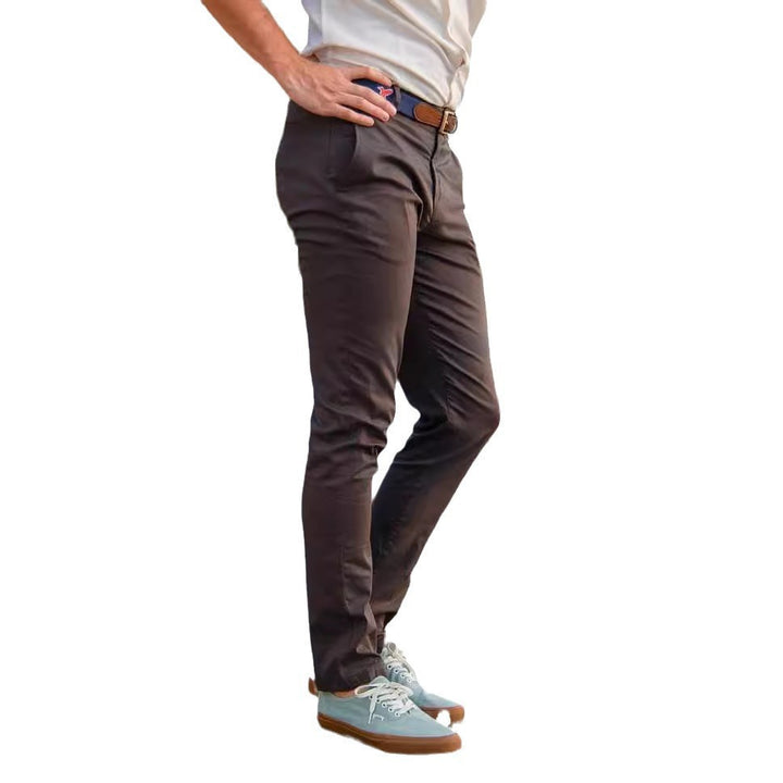Slim-fit chino pants for men in breathable material Lune London