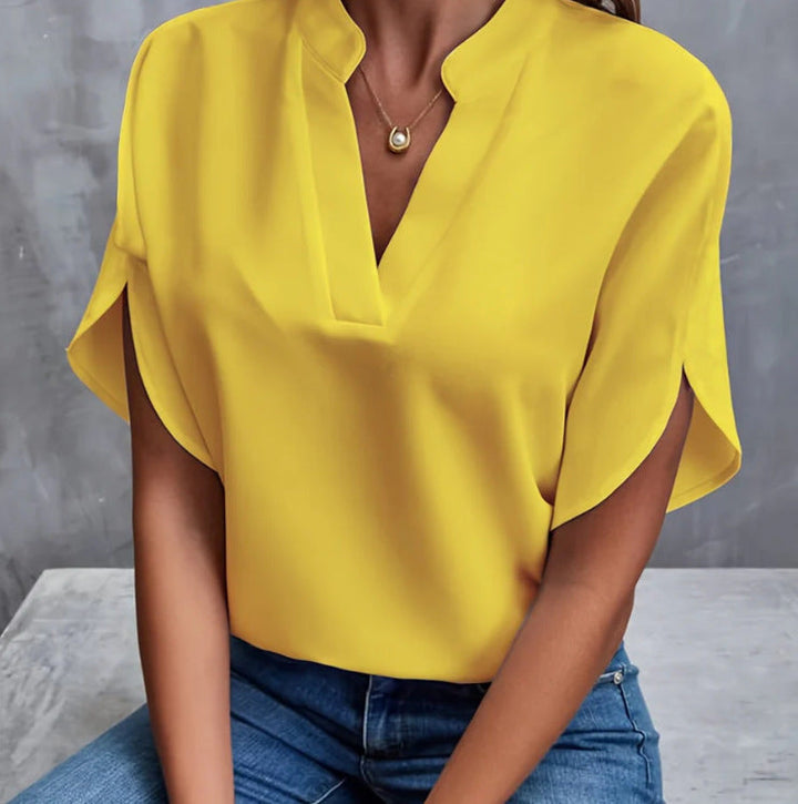 Amarae | V-Neck Women's Short Sleeve Shirt