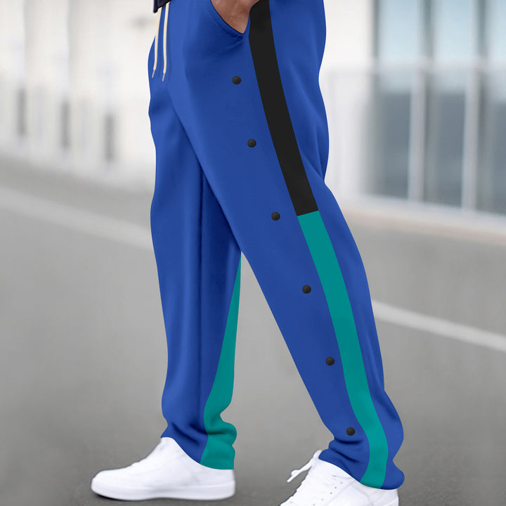 Sport training pants for men with buttons and elastic waistband Lune London
