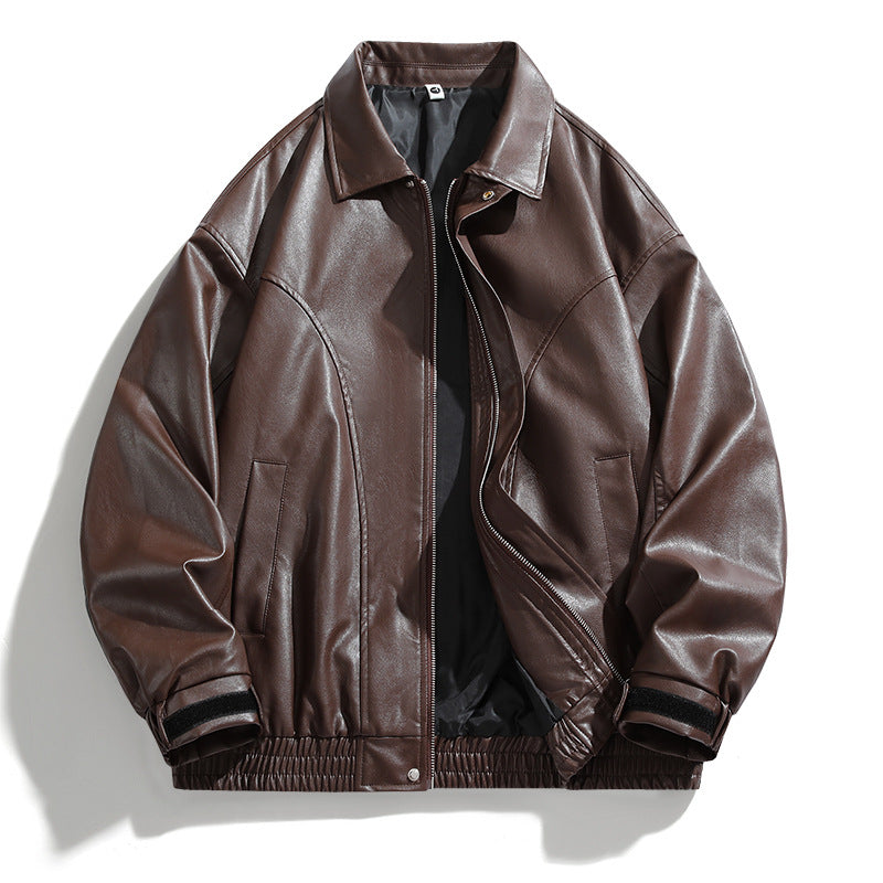 Chic oversized faux leather jacket for men Style and Trend