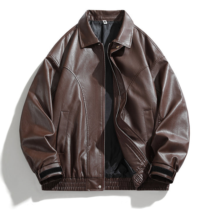 Chic oversized faux leather jacket for men Style and Trend