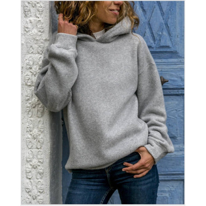 Sweat à capuche surdimensionné pour femmes en polaire douce Chic & Stil