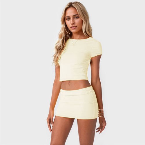 Ensemble top court et mini jupe femme Chic & Stil