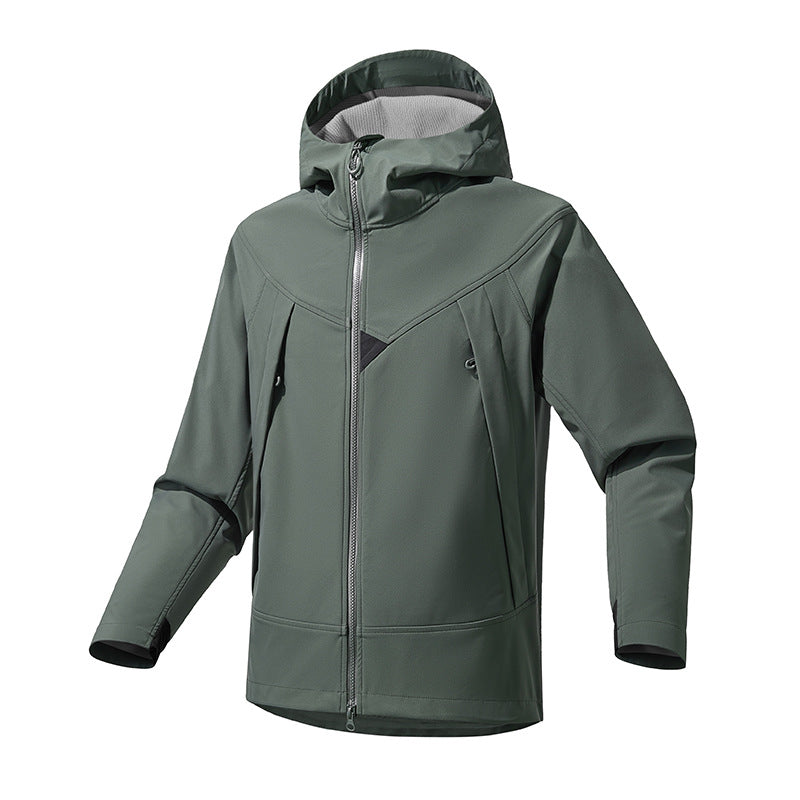 Functional jacket for women with waterproof properties and adjustable hood Lune London