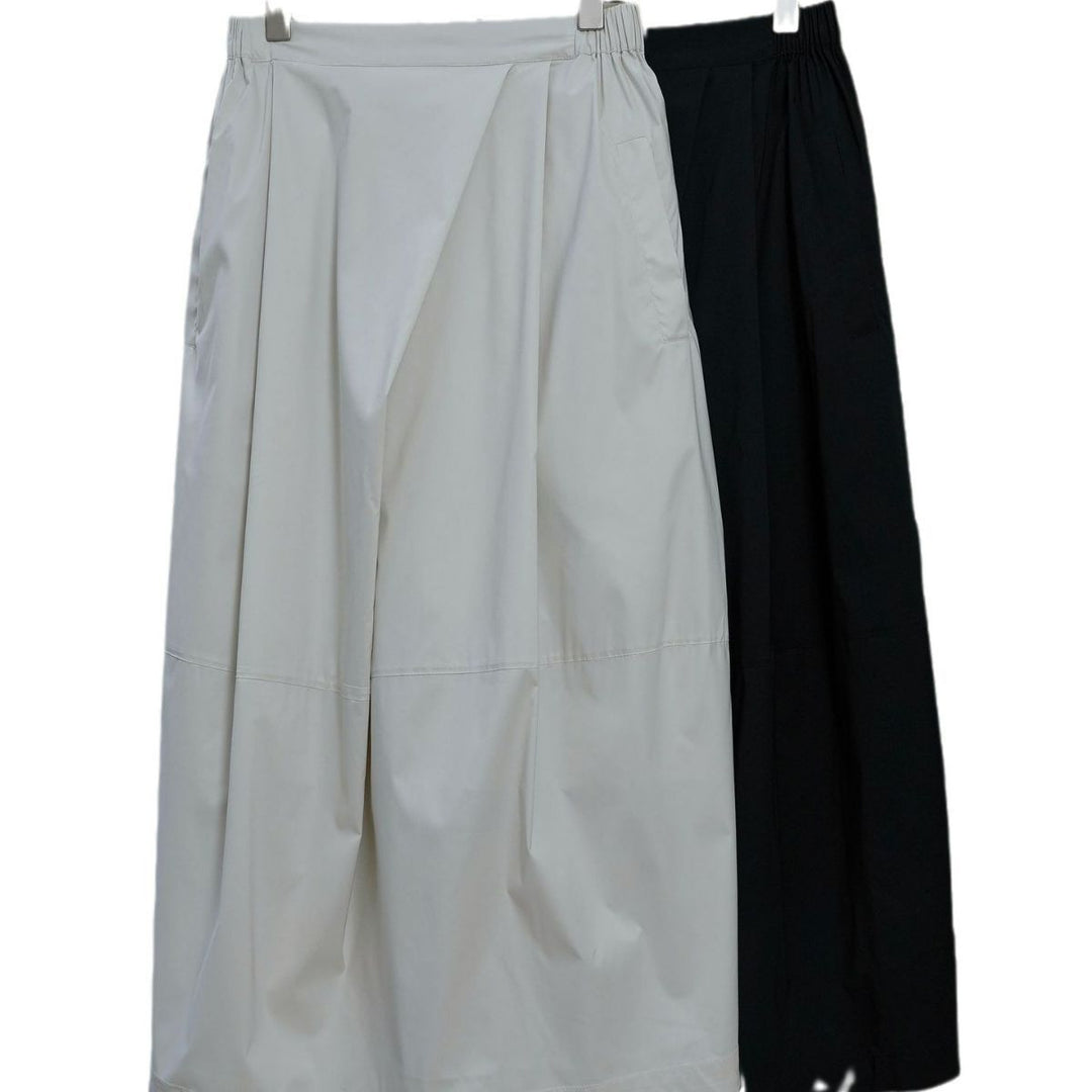 Women Longer Oversize Raincoat with concealed snap button placket and side pockets Amarae