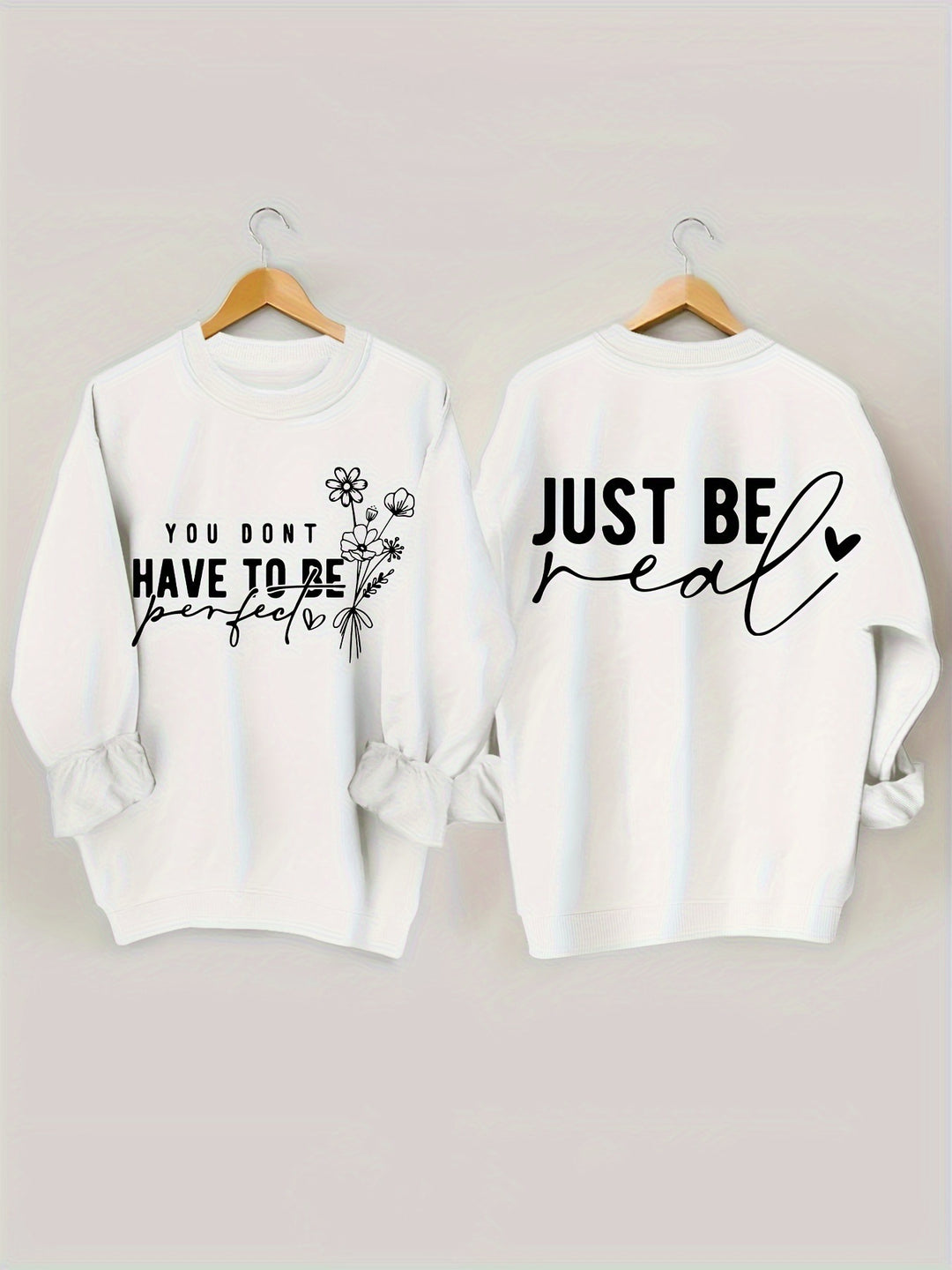Sweat femme décontracté avec des messages inspirants Chic & Stil