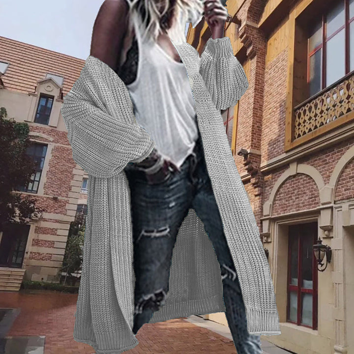 Chunky knit cardigan for women in a relaxed oversized chic style