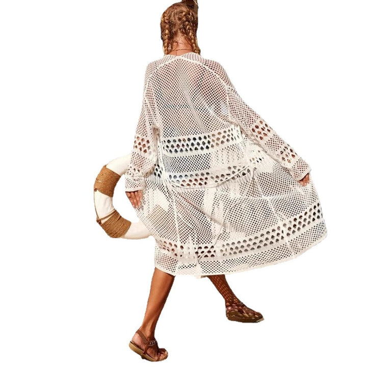 Ladies Light Crochet Cover-Up with Generous Holes Lune London