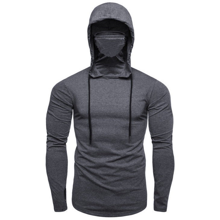 Men's hoodie with built-in face protection and trendy design Lune London