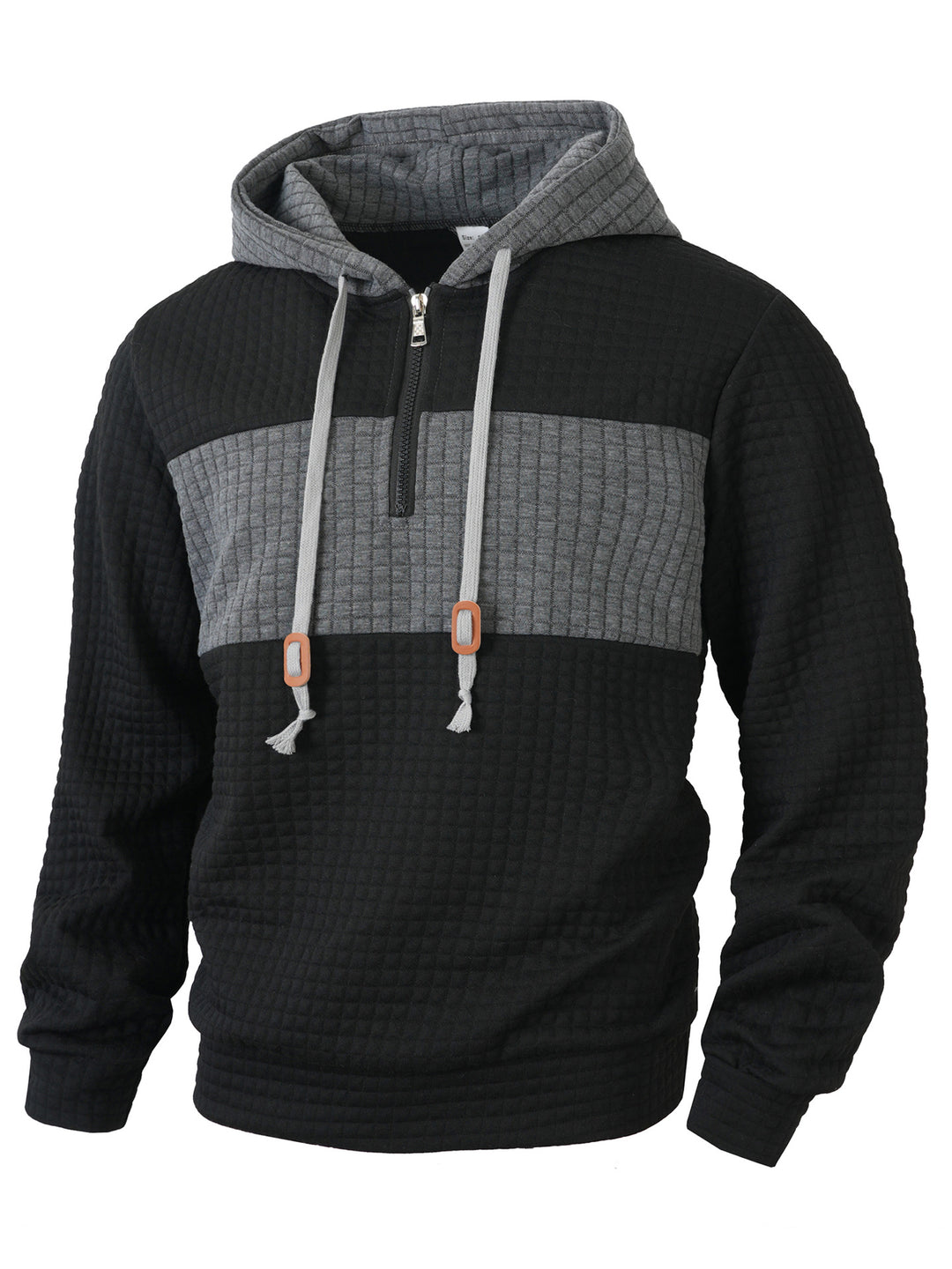 Men's Hoodie with 1/4 zipper and structured design Lune London