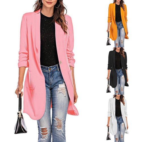 Amarae fitted longline blazer for women