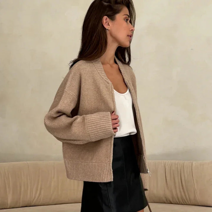 Women oversized zip vest Lune London
