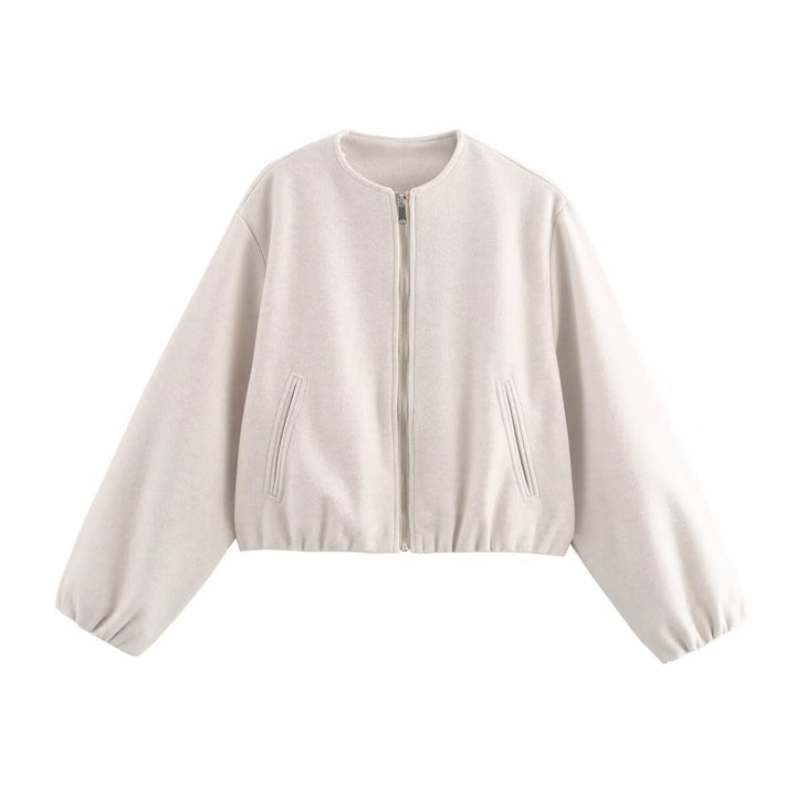 Veste bomber élégante pour femmes avec coupe décontractée et fermeture éclair