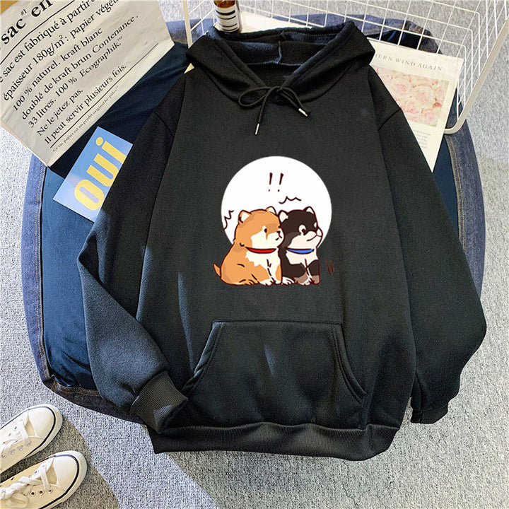 Women's hoodie with cute dog design Chic & Stil
