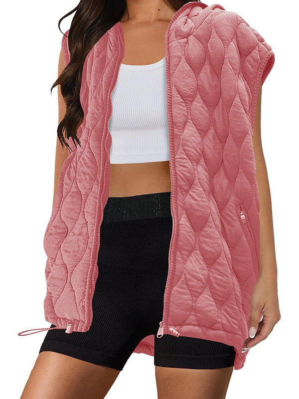Lady hoodie with quilted design Amarae