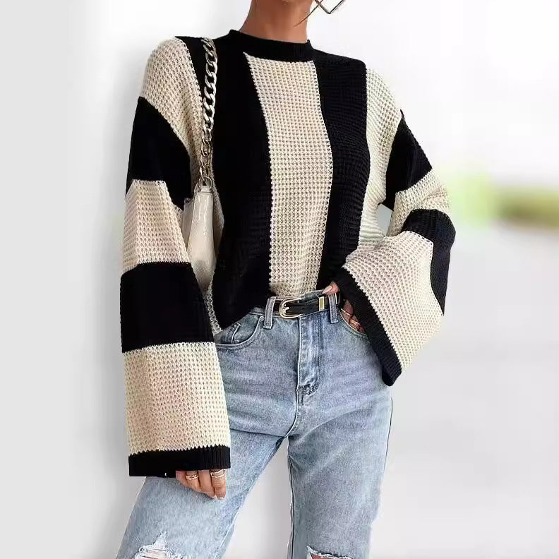 Pull-over tendance pour femmes avec manches larges Lune London