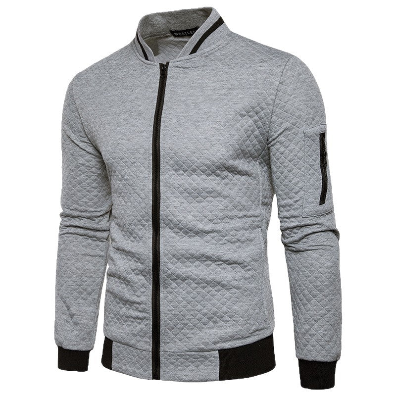 Men's sporty jacket with stand-up collar and functional zip pockets Chic & Stil