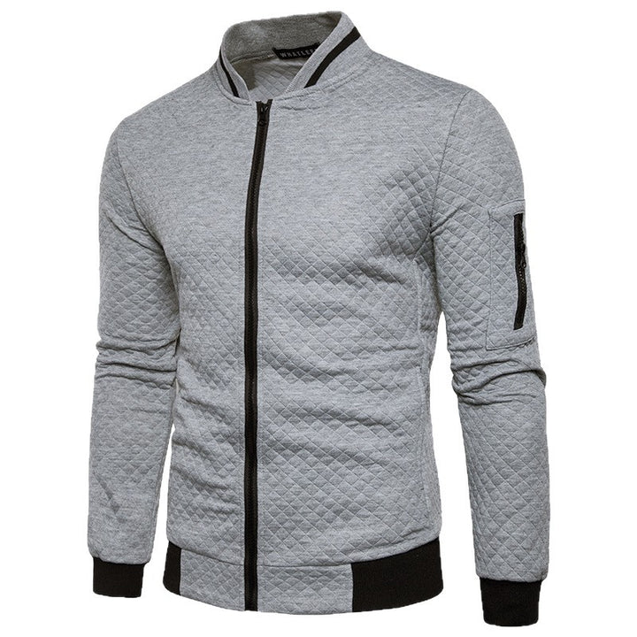 Men's sporty jacket with stand-up collar and functional zip pockets Chic & Stil
