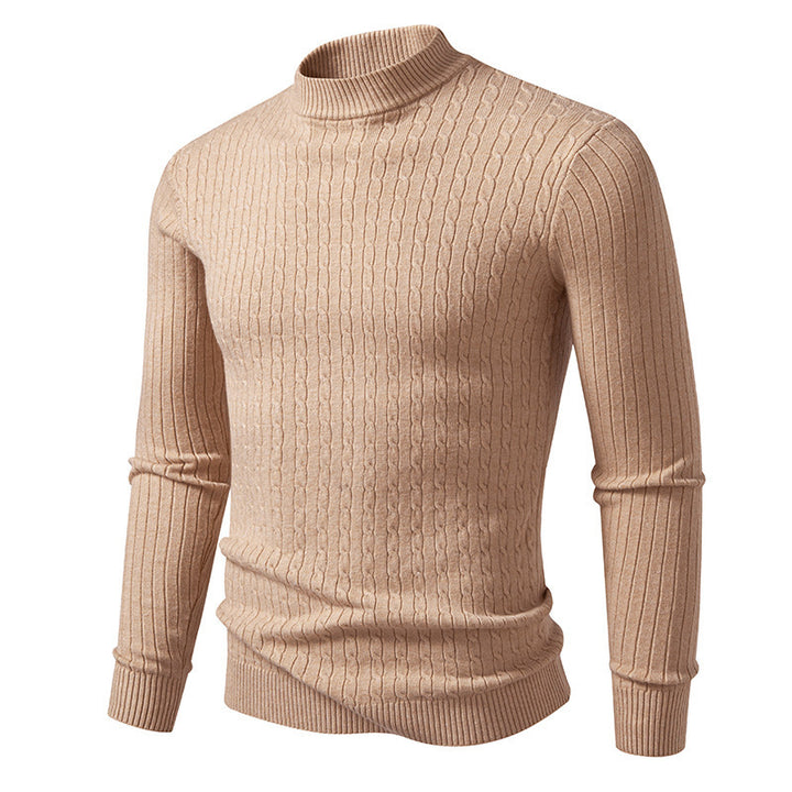 High-quality knitted turtleneck sweater for men Lune London