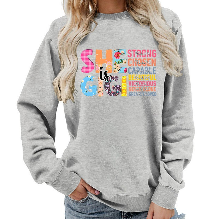 Sweatshirt pour femmes avec design de texte inspirant Chic & Stil