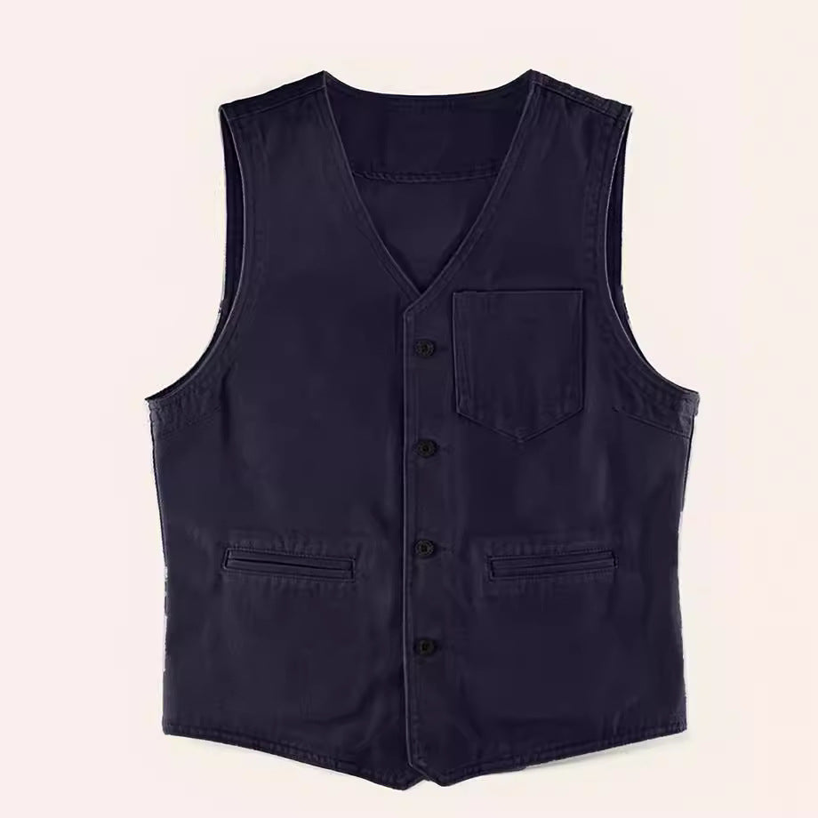 Fashionable vintage style men's vest with pockets Lune London
