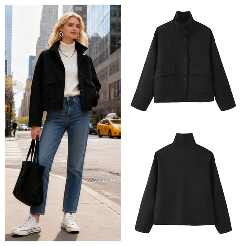 Veste de transition confortable pour femme en matériau doux Chic & Stil