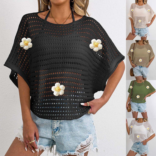 Ladies crochet knit beach shawl Amarae