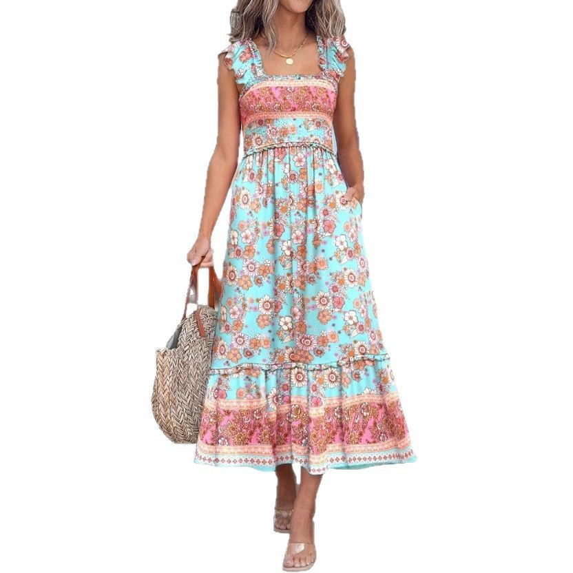 Lune London Embroidered Maxi Dress for Women