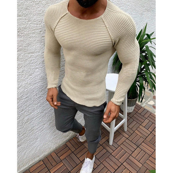 Men's Long Sleeve Shirt with Textured Design Lune London