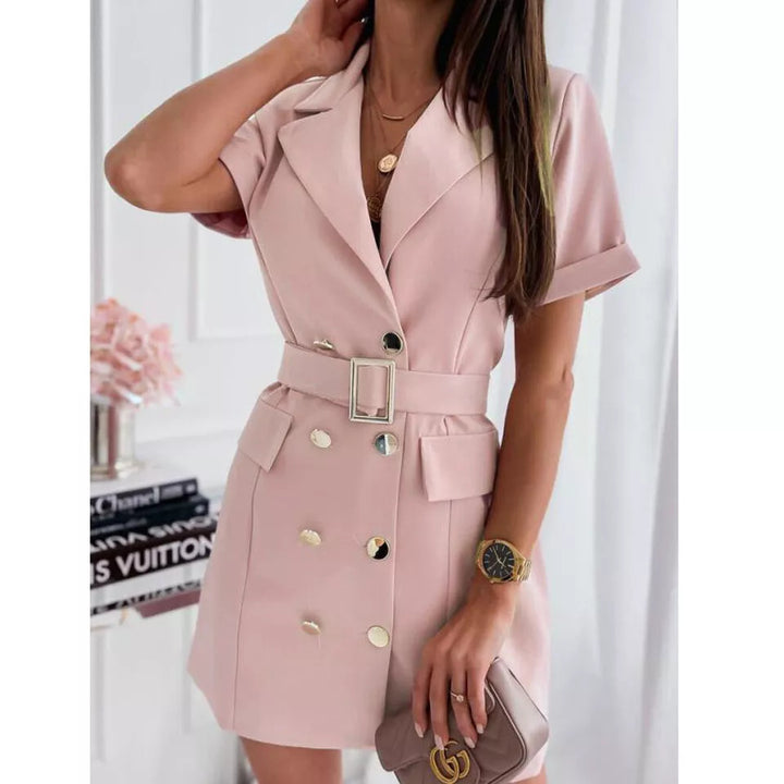 Ladies Mini Double-Breasted Dress Lune London