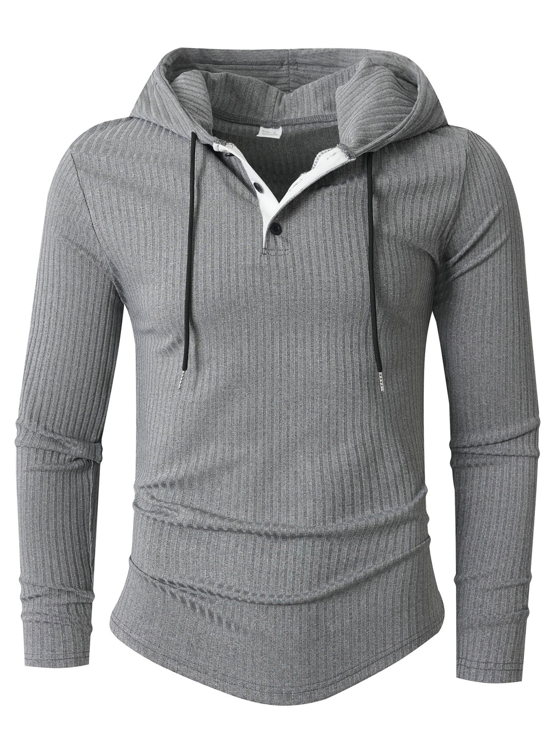 Men's Hoodie Sporty Long Sleeve with Textured Surface Lune London