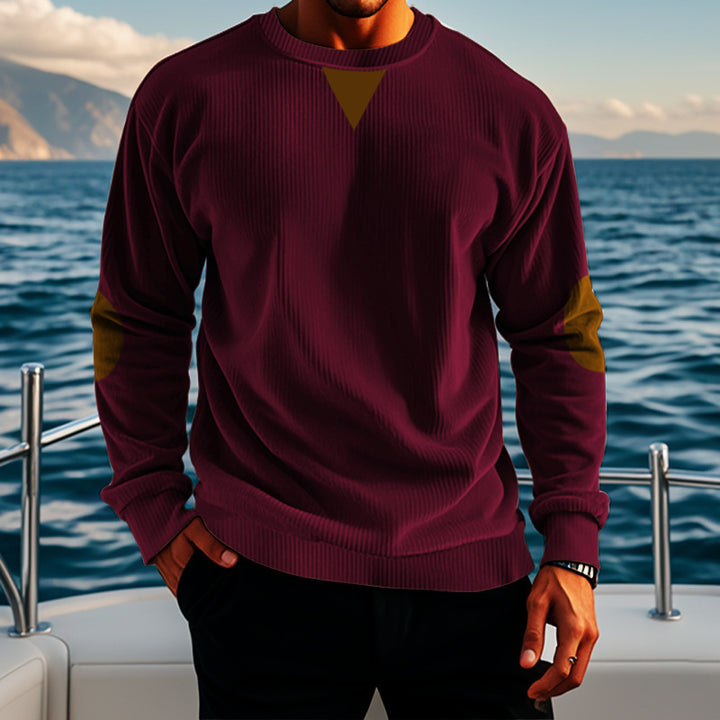 Elegant knitted sweater for men with modern accents Lune London
