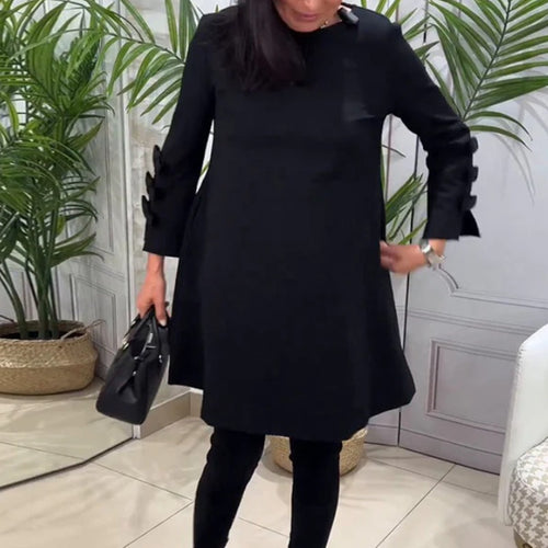 Robe élégante pour femmes avec des détails de volants décoratifs Chic & Stil