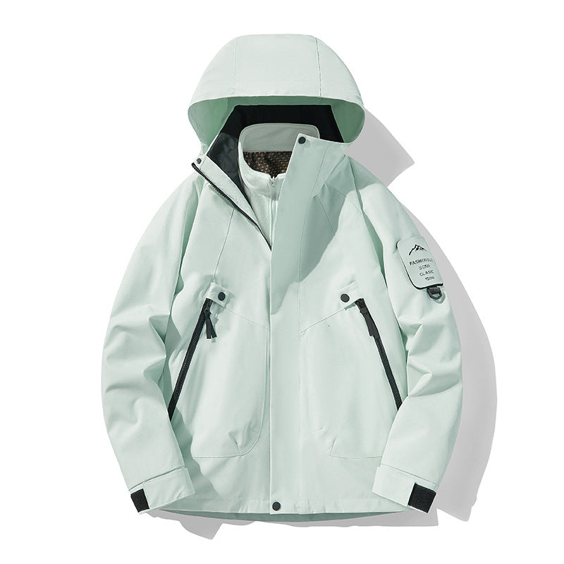 Unisex Waterproof, Breathable Hardshell Outdoor Jacket with Hood Amarae