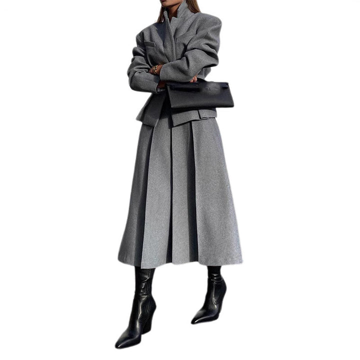 Oversized wool jacket for women in modern style Lune London