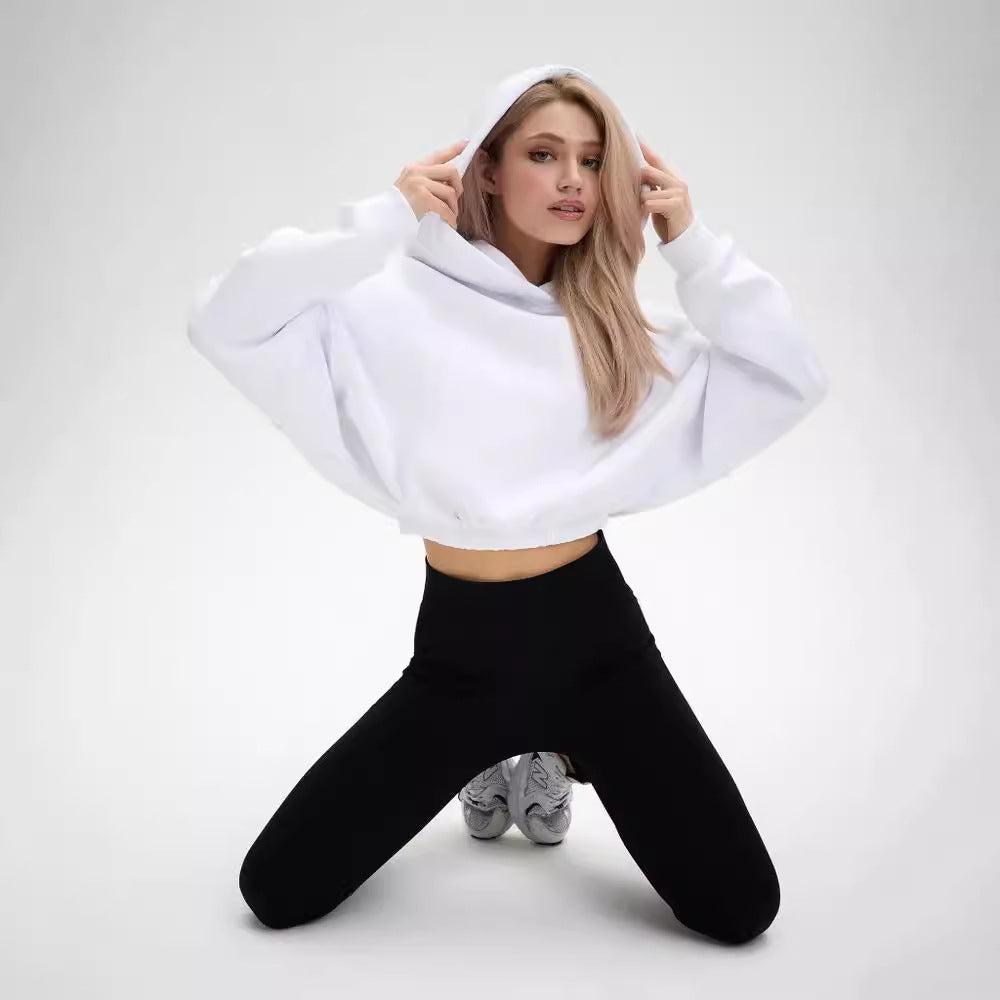 Ladies Fashion Cropped Sweatshirt with a Loose Fit Lune London