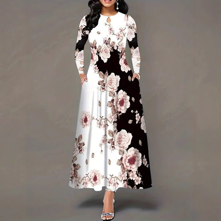Lune London Floral Print Maxi Dress for Women