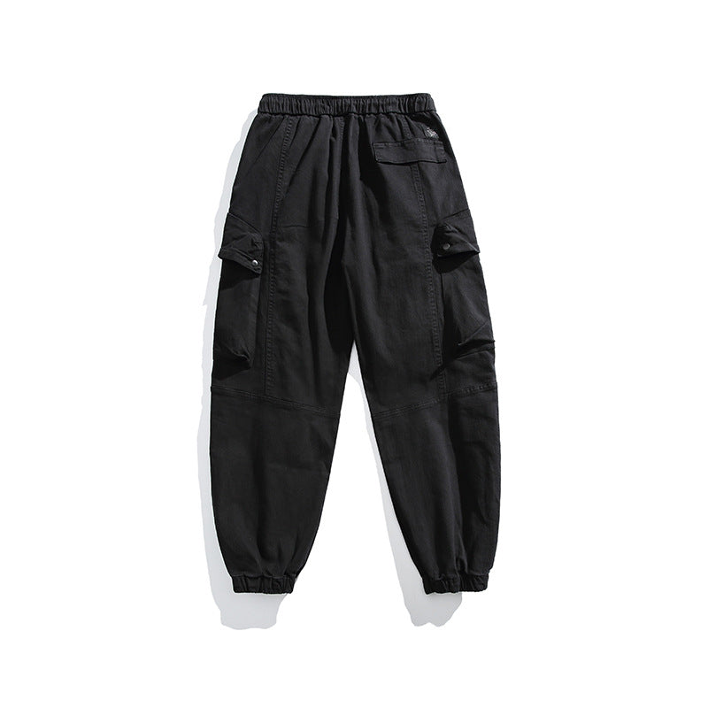 Men's cargo pants with elastic waistband and practical pockets Lune London