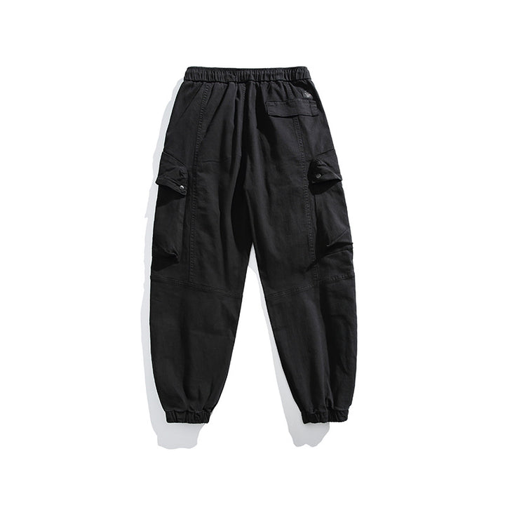 Men's cargo pants with elastic waistband and practical pockets Lune London