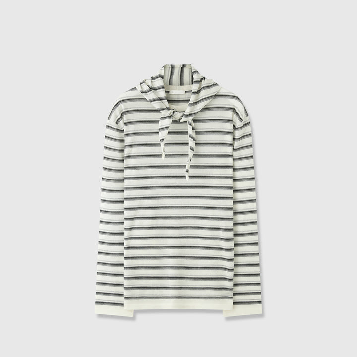 Chemise décontractée pour femme à manches longues avec ceinture à nouer à la mode Chic & Stil