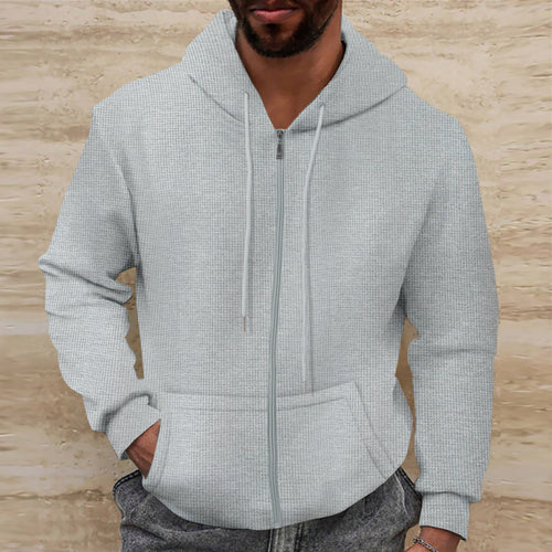 Sporty hooded sweatshirt for men with breathable properties and a handy zipper Amarae
