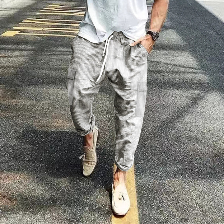 Cargo jogger pants for men with practical side pockets and comfortable fit Lune London