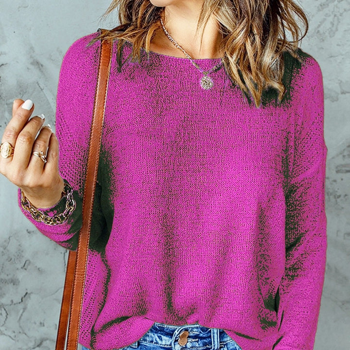 Ladies Casual Sweater with Modern Structured Knit Lune London