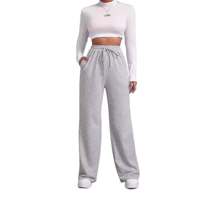 Women's loose-fitting leisure pants made of comfortable sweat material Chic & Stil